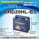 【DYNAVOLT藍騎士 GHD20HL-BS】火速出貨⚡奈米膠體電池/等同HARLEY哈雷重機專用電池