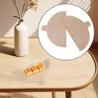 2x Pizza Paddle Half Round Solid Wood Pizza Board for Fruit Cutting Baking