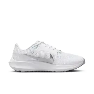 【NIKE 耐吉】慢跑鞋 運動鞋 Air Zoom Pegasus 40 女鞋 白 銀 小飛馬 緩震(DV3854-101)