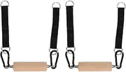 Pull Up Climbing Hold Grips, wood hand grips, strength trainer, pull up handle, improves grip strength, for fitness climbing gym or outdoor patio use