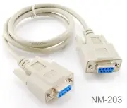 3ft DB9 Null Modem Female/Female RS232 Serial Cable - CablesOnline NM-203