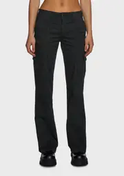 [Minga] Eve Y2K Cargo Pants - Black