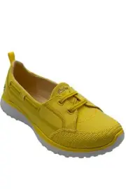 Skechers Microburst Bungee Slip-On Shoes Neon Yellow