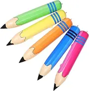 Yardwe Cute Stationery 5pcs Inflatable Crayons Balloons for Back to School Party Decorations