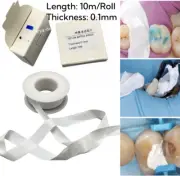 Dental Teflon Matrix Bands Contoured Matrices Strips White Material Belt 0.1mm