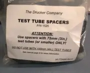 11X Drucker Quest Diagnostic P/N 1525 Test Tube Spacers / 1" Tube Cushions~25463