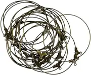 Generic 20pcs 40mm Round Hoop Loop Earring Ear Making Findings for Beading, Bronze, 4x4cm
