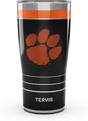 Tervis Traveler Clemson Tigers - Night Game Triple Walled Insulated Tumbler Travel Cup Keeps Drinks Cold & Hot, 20oz, Stainless Steel