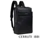 【CERRUTI 1881】限量2折 頂級義大利小牛皮後背包 CEZA05904M 全新專櫃展示品(黑色)