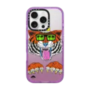iPhone 16 Pro Impact Case MagSafe Compatible King Louis the Tiger Phone Case by Mulga