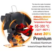 Fireplace Fan Eco Silent Fireplace Fan Thermal Fan Efficient Heat Distribution