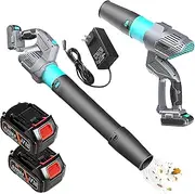 Cordless Leaf Blower,Powerful Blower - Snow Blower with 2 X 4.0Ah Batteries and Charger,Leaf Blower Cordless 40V Handheld Air Blower 5 Speed Modes for Lawn Care, Patio, Yard