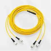 VJSUWI Fiber Optic Patch Cable Armoured 5 Pieces 7 m 4 mm Duplex SC-SC FC-FC 2 Core Cable Bold Jumper FTTH SM DX 4 mm Machine for Painting (SC-SC)