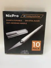 NicPro #1 Hobby Carving Knife With Blades Set NEW!