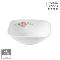 在飛比找momo購物網優惠-【CORELLE 康寧餐具】田園玫瑰方形23oz碗(2323