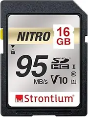 Strontium Nitro SDHC Memory Card, 16 GB