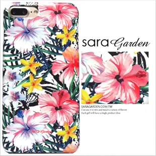 【Sara Garden】客製化 手機殼 蘋果 iPhone6 iphone6S i6 i6s 扶桑花 碎花 保護殼 硬殼