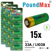 PoundMax 23A / L1028 Batteries 12v Alkaline Battery Combo Pack - 15 Count