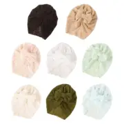 Baby Beanie Big Bowknot Hat Mesh Headwear Gender Neutral Newborns Headdress