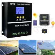 100A MPPT Solar PV Regulators Kit DC 12V 24V 36V 48V Solar Charge Controller LCD