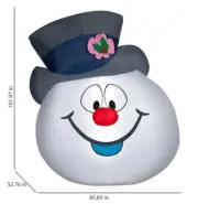 8.5 Ft GIANT FROSTY THE SNOWMAN HEAD Airblown Lighted Yard Inflatable Christmas