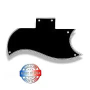 WIDE BEVEL 5 Ply Black/White Pickguard for Epiphone G400 Pre-2017 Made in USA