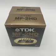 TDK MF-2HD Micro Floppy Disk Super EB 20 Count Formatted 2 Packs of 10