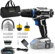 Bielmeier Cordless Drill Set 20V MAX Lithium-Ion Power Drill Cordless Variable
