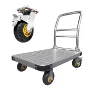 1000KG Heavy Duty Foldable Platform Trolley Truck Flatbed Push Cart Steel Dolly