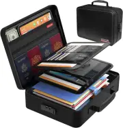 Fireproof Document Bag with Lock, Fireproof Waterproof File Organizer Bag 5