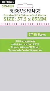 Sleeve Kings Board Game Sleeves Standard USA Chimera (57.5mm x 89mm) (110 Sleeves Per Pack) Card Sleeves