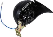 EXAOMBLE Large Single Tone Snail Horn for Cars Trucks and Motorcycles Powerful Electric Motorcycle Speaker Loud Warning Signal Easy Installation Durable and Construction