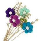 12Pcs Cotton Ball Flower Rattan Reed Stick Aroma Diffuser Replacement Fragrances