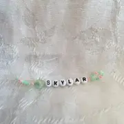 SKYLAR (green) personalized keychain-NEW