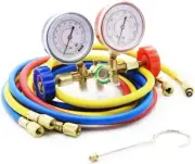 Air conditioning Manifold Gauges Set A/C HVAC Service Diagnostic R12 R22 R502
