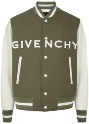 Givenchy Logo Wool-blend Varsity Jacket - Green - 48 (IT48 / M) 48 (IT48 / M)