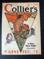 Vintage 1932 Collier’s Magazine Cover - Lou Brooks Artwork - COVER ONLY
