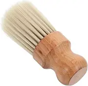 VALICLUD Professional Wooden Hair Brush Barber Neck Duster Hair Sweep Brush Hairdressing Tool Soft Bristles