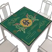 Card Playing Mat, Tile Game Mats, Retro Dice Game Tablecloth, Mahjong Accessories, Board Game Mat, Mahjong Table Cover, Tile Game Tablecloth, Mahjong Game Mat for Entertainment