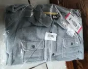 New QUIKSILVER ROXY YOUTH Boys Kids FLEECE SHIRT JACKET Snap Button Front Medium
