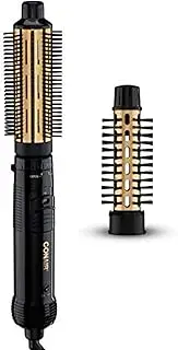[Conair] 2-in-1 Hot Air Curling Combo, Includes 1.5-inch Curl Brush and 1-inch Aluminum Bristle Brush