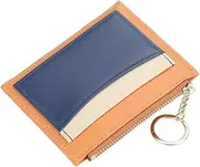 [LIFKOME] Ladies Fashion Wallet Zipper Wallet Splice Pattern Multi-Card Holder Sturdy Pu Leather Orange for Travel