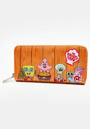 [Loungefly] Spongebob Krusty Krab Gang Ziparound Wallet