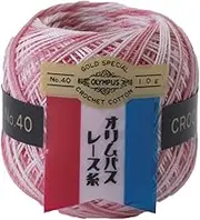 Olympus Thread OLY-10G-38 Gold Note, Bocashi, Lace Thread, 40, Col. 38, Orange Family, 0.4 oz (10 g), Approx. 32.0 ft (89 m)