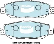 Bendix General CT Rear Brake Pad Set for Lexus LS400 UCF20R 4.0L 1UZ-FE Petrol 1 (for: Toyota)