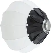 Professional Softbox Sphere Lighting Accessory Folding Lantern Style for Bowens Assembly, Soft and Even Light Effect for Photography Accessories, Nylon + Aluminum Alloy (65cm)