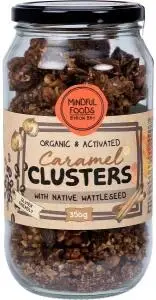 Mindful Foods Caramel Clusters Native Wattle Seed Organic & Activated 350g
