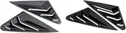 1 Pair Car Rear Window Louver Shutters Cover Trim Side Vent Decoration Compatible For A4 A4L 2009-2016