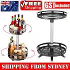 2 Tier Lazy Susan Turntable Spice Rack Storage for Kitchen Jar Organizer Holder