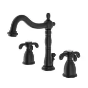 Kingston Brass KB197.TX French Country 1.2 GPM Widespread - Black